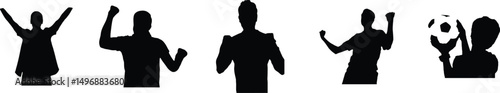 football fans Silhouette