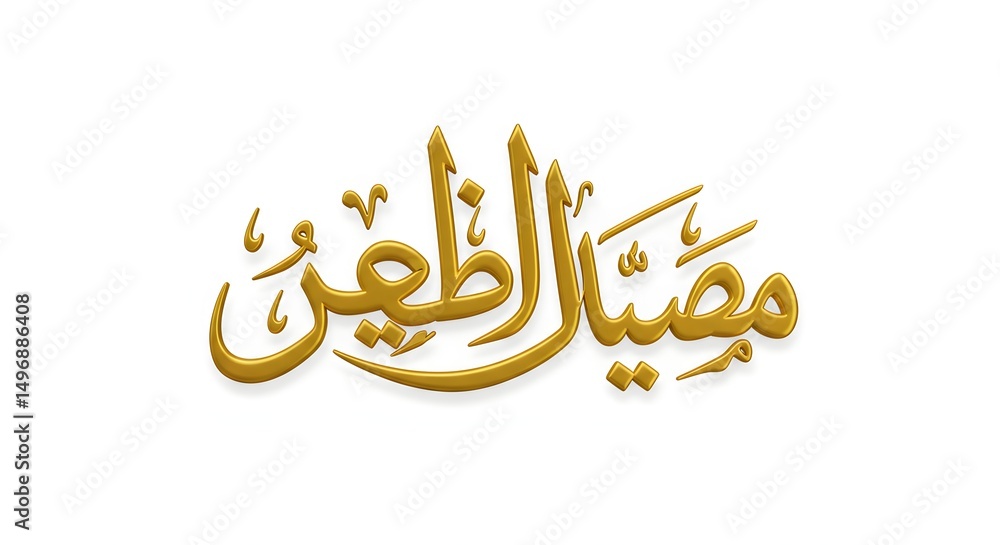 Elegant Arabic Calligraphy Golden Script Design Elegant Arabic Calligraphy Golden Script Design