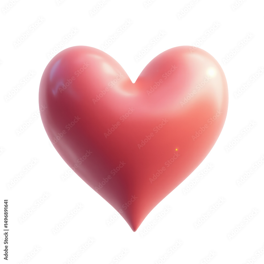 Abstract Heart-Shaped Gift with Ethereal Glowing Effects Isolated on a White Background Abstract Heart-Shaped Gift with Ethereal Glowing Effects Isolated on a White Background