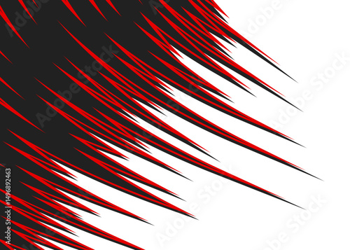 Abstract background with curved spike pattern and with some copy space area