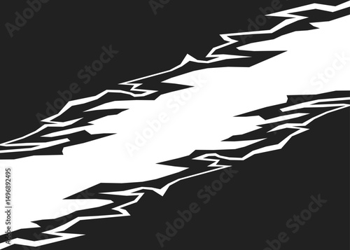 Abstract background with reflective geometric jagged line pattern and with some copy space area
