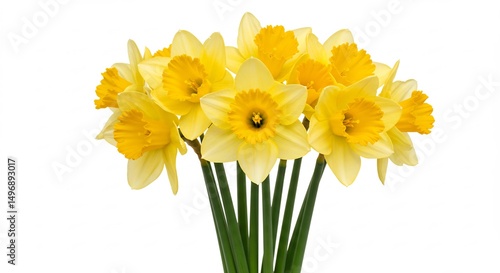 Wallpaper Mural 鮮やか黄色水仙束 春の光浴び輝やく. AI Generated Torontodigital.ca