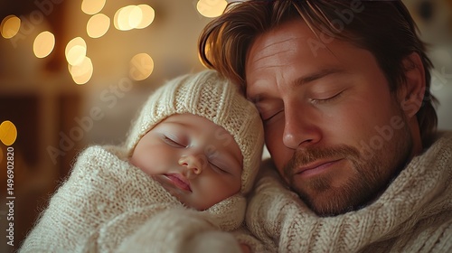 Happy Father's Day Celebration Design, Family Love Theme Background, Versatile for Greeting Cards, Social Media, Advertising