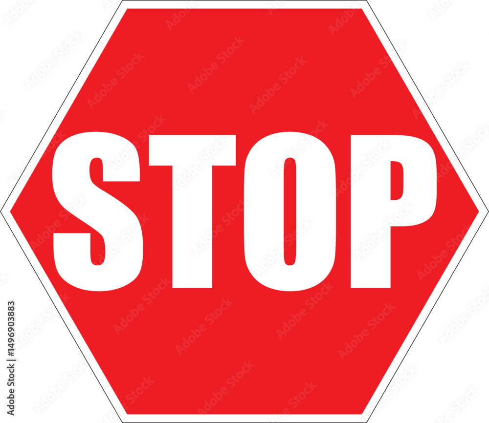 Stop sign isolated on white background Stop sign isolated on white background
