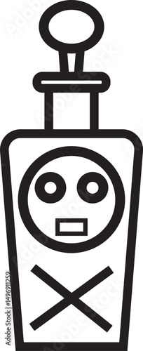 vector illustration of a Insecticide bottle icon