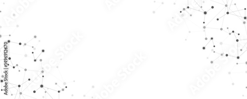 Molecular structure and genetic engineering, molecules DNA, neural network, scientific research. Abstract background for innovation technology, science, healthcare, and medicine