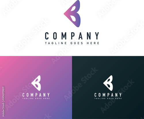 monogram latter logo design, your company tagline