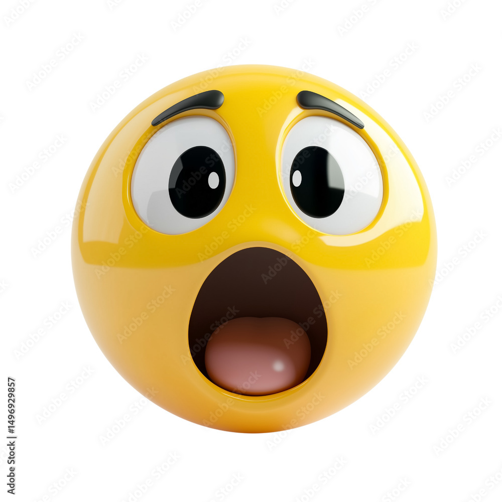 Fototapeta premium 3d smiley with a smile ,icon, 3d render, 3d transparent background