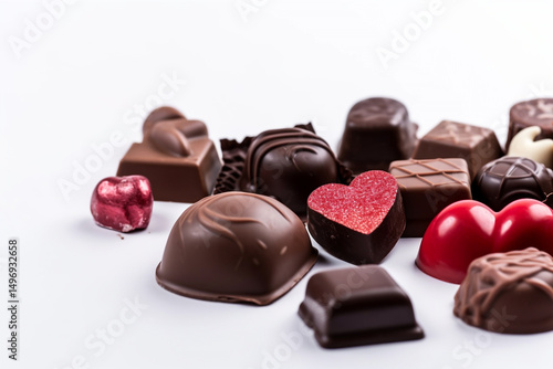 Love in Every Bite Assorted Chocolates on White