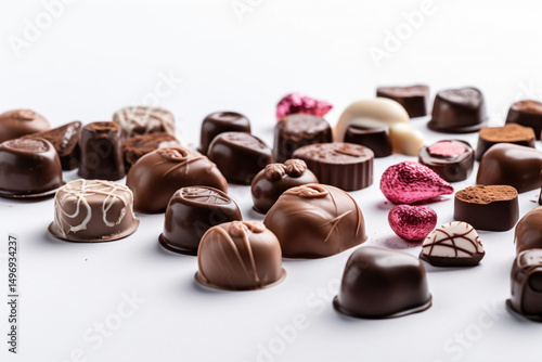 Truffle Elegance Assorted Chocolates in Artistic Display
