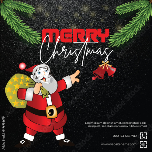 Social media feed super natal of offers for sales campaign in Brazil