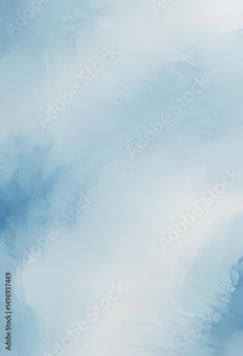 Pale blue abstract watercolor, blurred edges  Tranquil, serene aesthetic ,  blue,  background