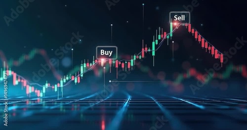 Financial chart buy sell indicators