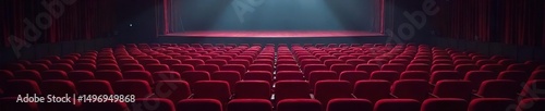 Empty bleacher seats in a theater, spotlight illuminating the stage, pre-show ambiance Rows of seats await the audience, creating a sense of anticipation and quiet drama , wood, design