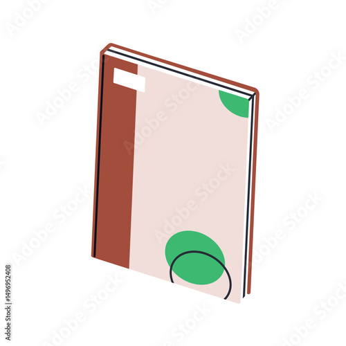 Notebook, closed notepad. Planner, paper organizer for writing notes, study. ...