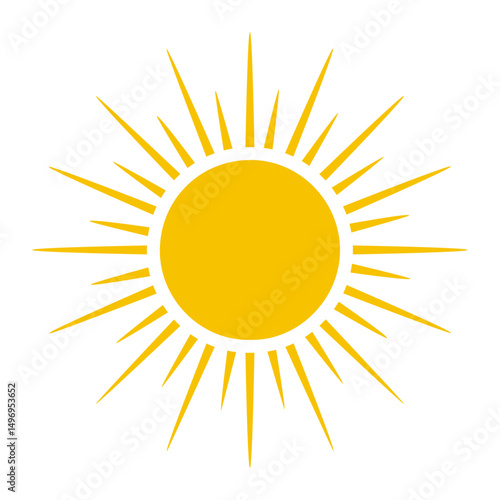 sun shine sunray heat weather summer icon symbol vector