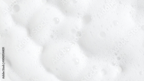 ふんわりと広がる白い泡のテクスチャ背景素材

