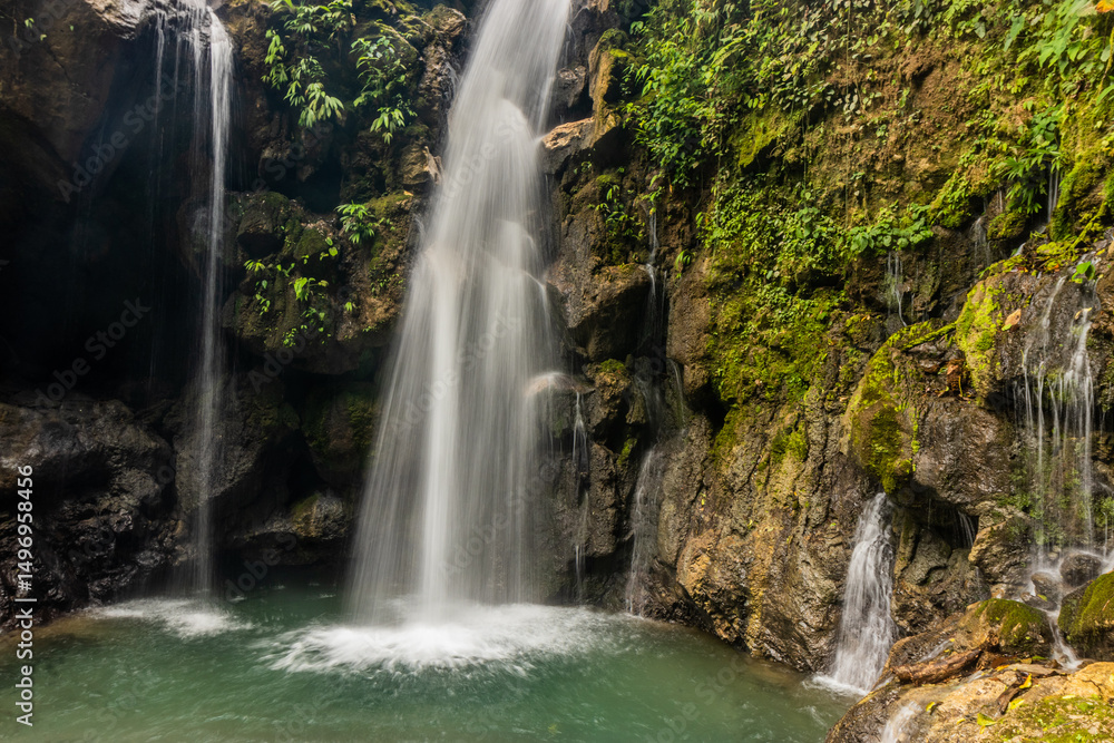 Fototapeta premium Catarata Gloriapata waterfall in Tingo Maria national park, Peru