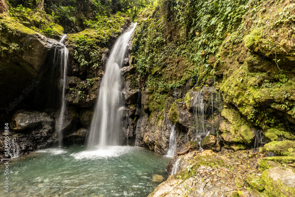 Catarata Gloriapata waterfall in Tingo Maria national park, Peru Catarata Gloriapata waterfall in Tingo Maria national park, Peru