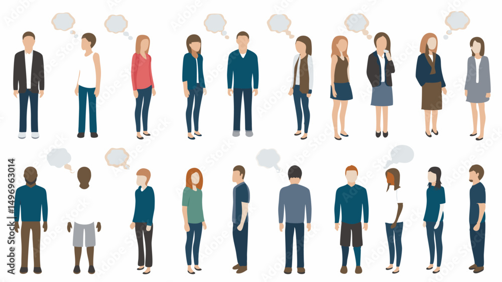 Successful business team standing together, a silhouette of people representing teamwork and leadership Successful business team standing together, a silhouette of people representing teamwork and leadership