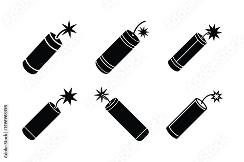 cartoon style dynamite vector illustration clean stick of dynamite