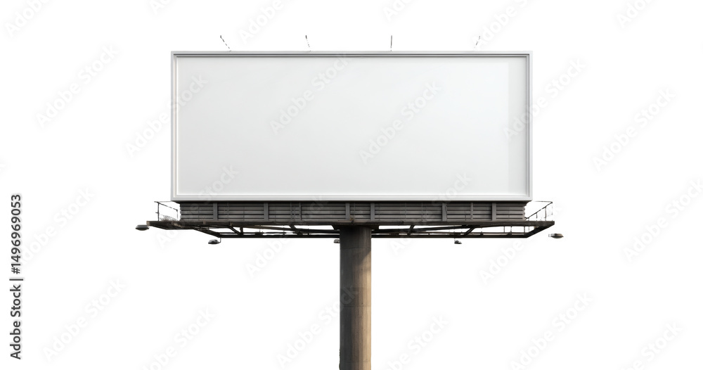 Obraz premium [Transparent Background PNG]Blank Billboard Advertisement