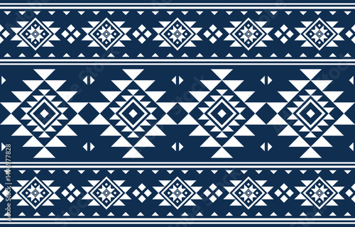 Native background pattern. Embroidery ethnic fabric abstract concept. Design for handcraft ikat motif ornament.