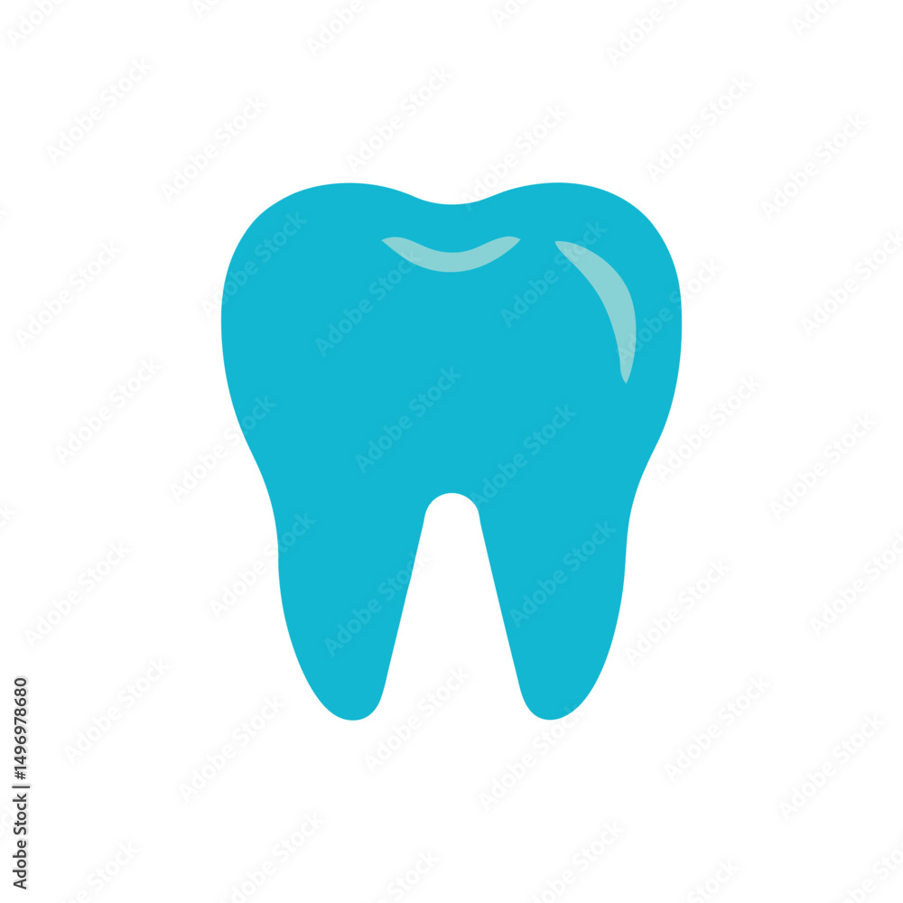 Obraz premium tooth icon on white