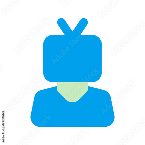journalist duo tone icon
