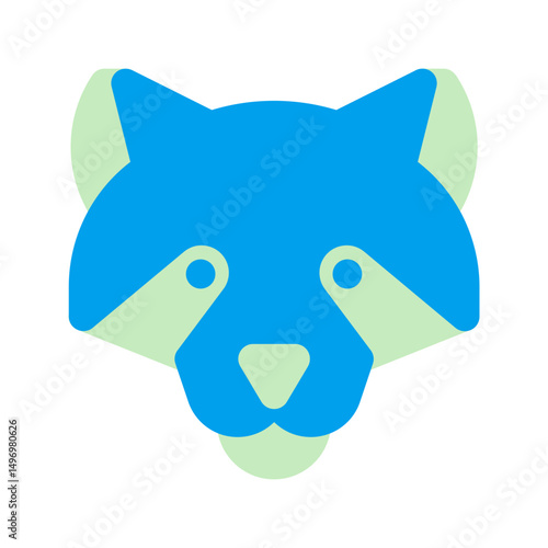 racoon duo tone icon