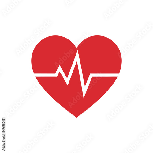 heart and heartbeat symbol