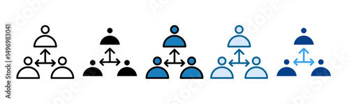 Third Party Dependency Icon Set Multiple Style Collection