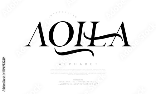 Sophisticated serif display font with graceful swashes, perfect for fashion, luxury branding, and editorial design