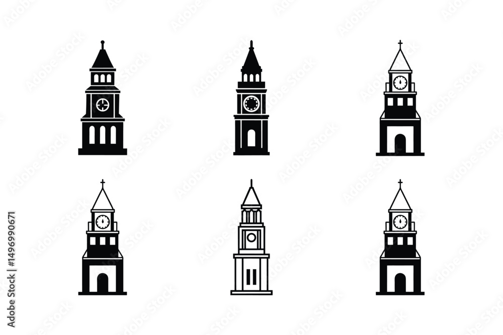 Fototapeta premium Classic Architectural Tower Vector