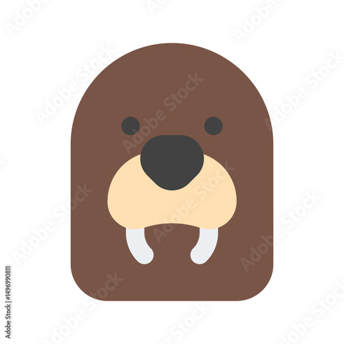 walrus flat icon