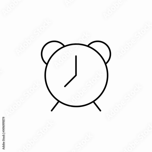alarm clock bell icon sign vector