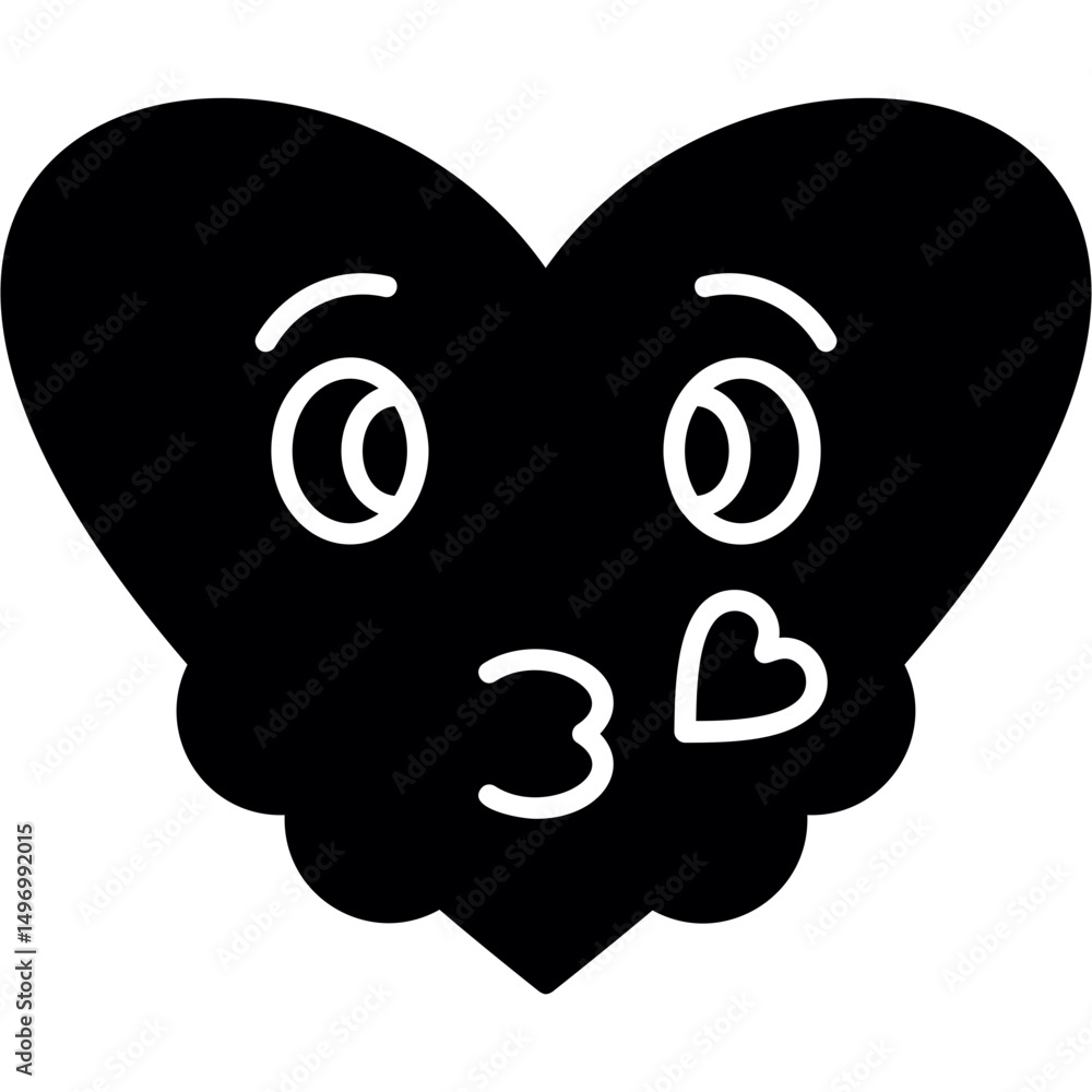 Naklejka premium Kiss icon