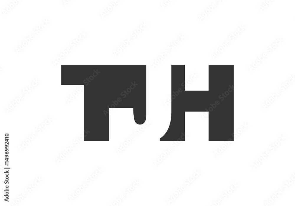 TJH logo design. Initial letter T J H bold font style for tech startups, consulting, corporate branding. Creative company name, headlines typography identity, trendy logotype. TJH logo design. Initial letter T J H bold font style for tech startups, consulting, corporate branding. Creative company name, headlines typography identity, trendy logotype.