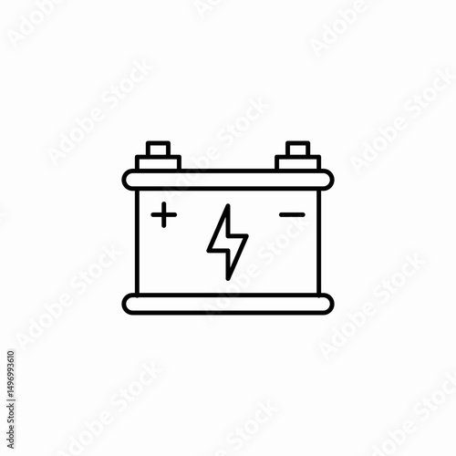car battery power icon sign vector