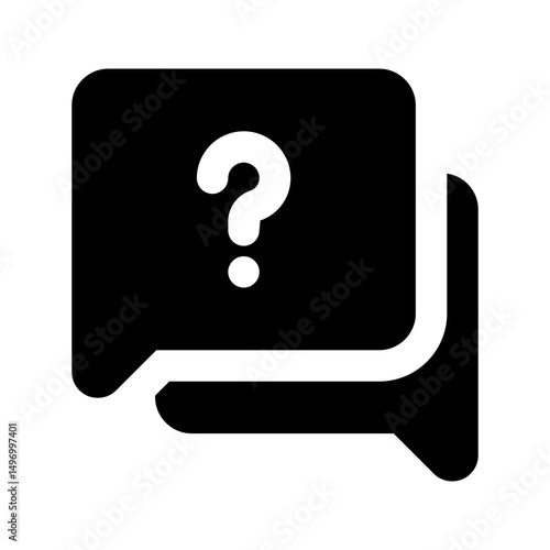 interview glyph icon