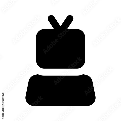 journalist glyph icon