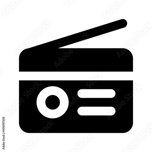 radio glyph icon