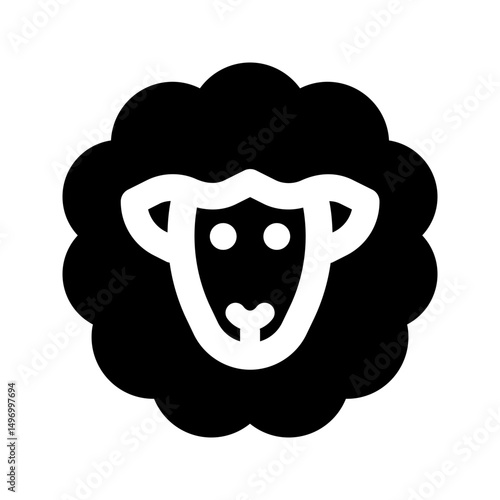 sheep glyph icon