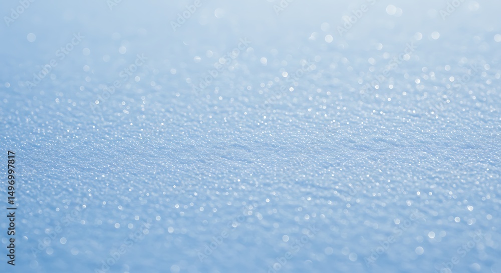 Obraz premium Close-up of Sparkling Snow Texture