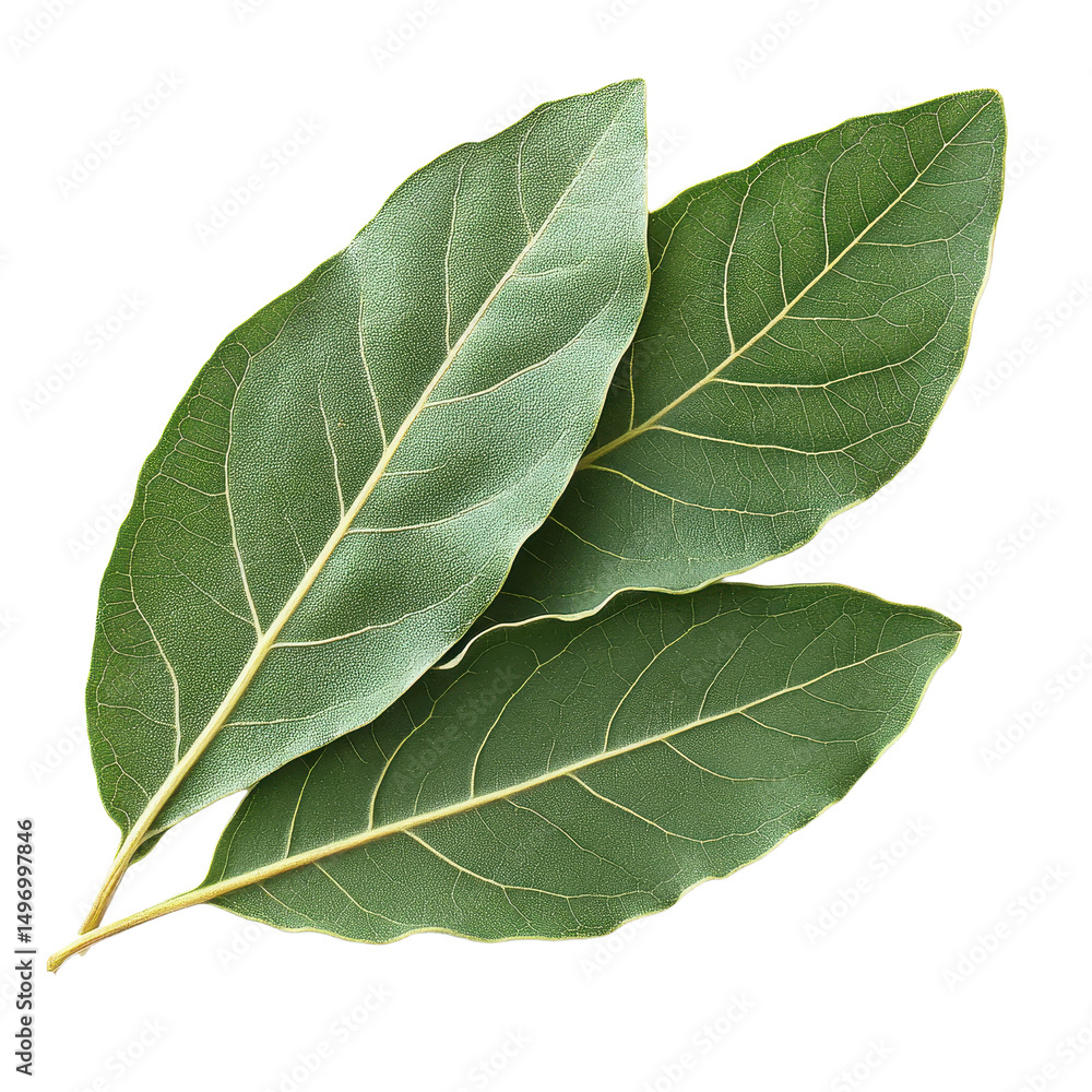 Obraz premium Bay Leaf isolated on transparent background