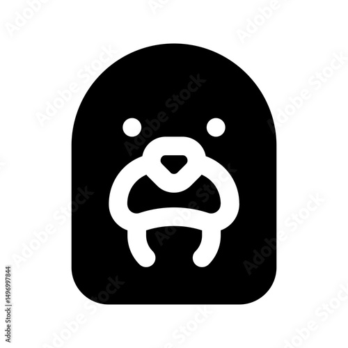 walrus glyph icon