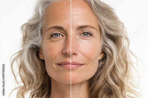 Realistic Beauty Transformation Before and After Comparison