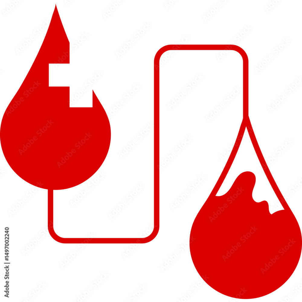 Obraz premium Blood Donation Icon