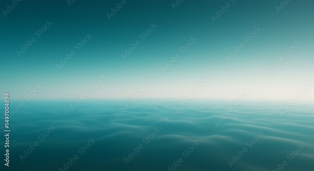 Obraz premium A serene ocean view with a clear sky