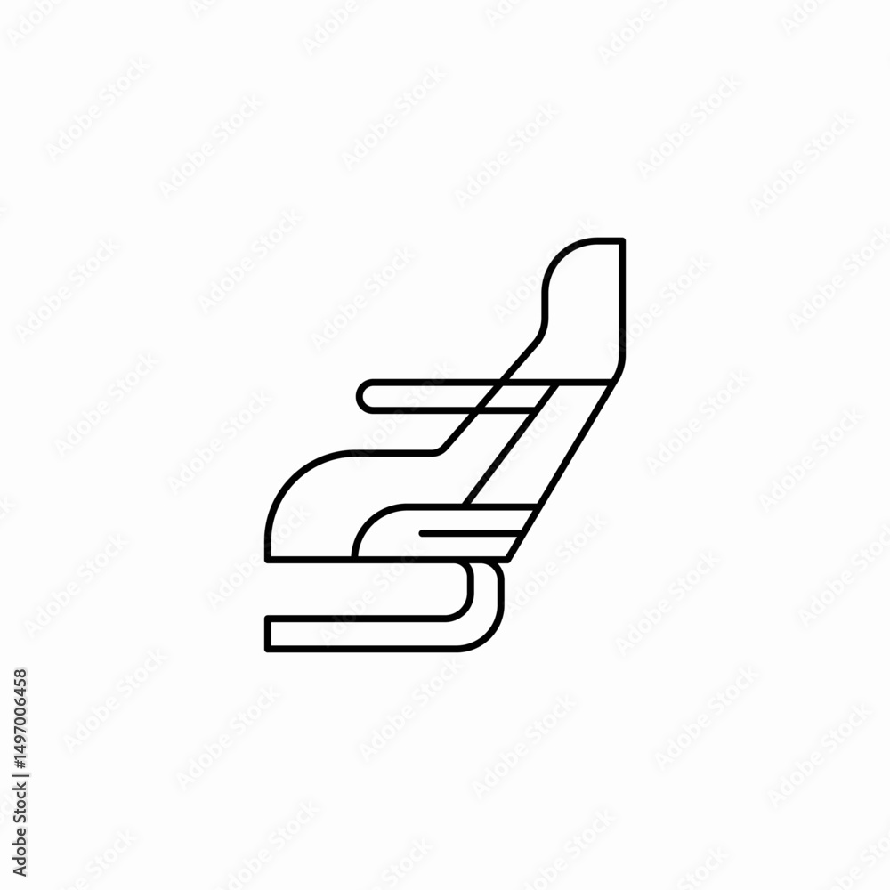 cabin seat icon sign vector cabin seat icon sign vector